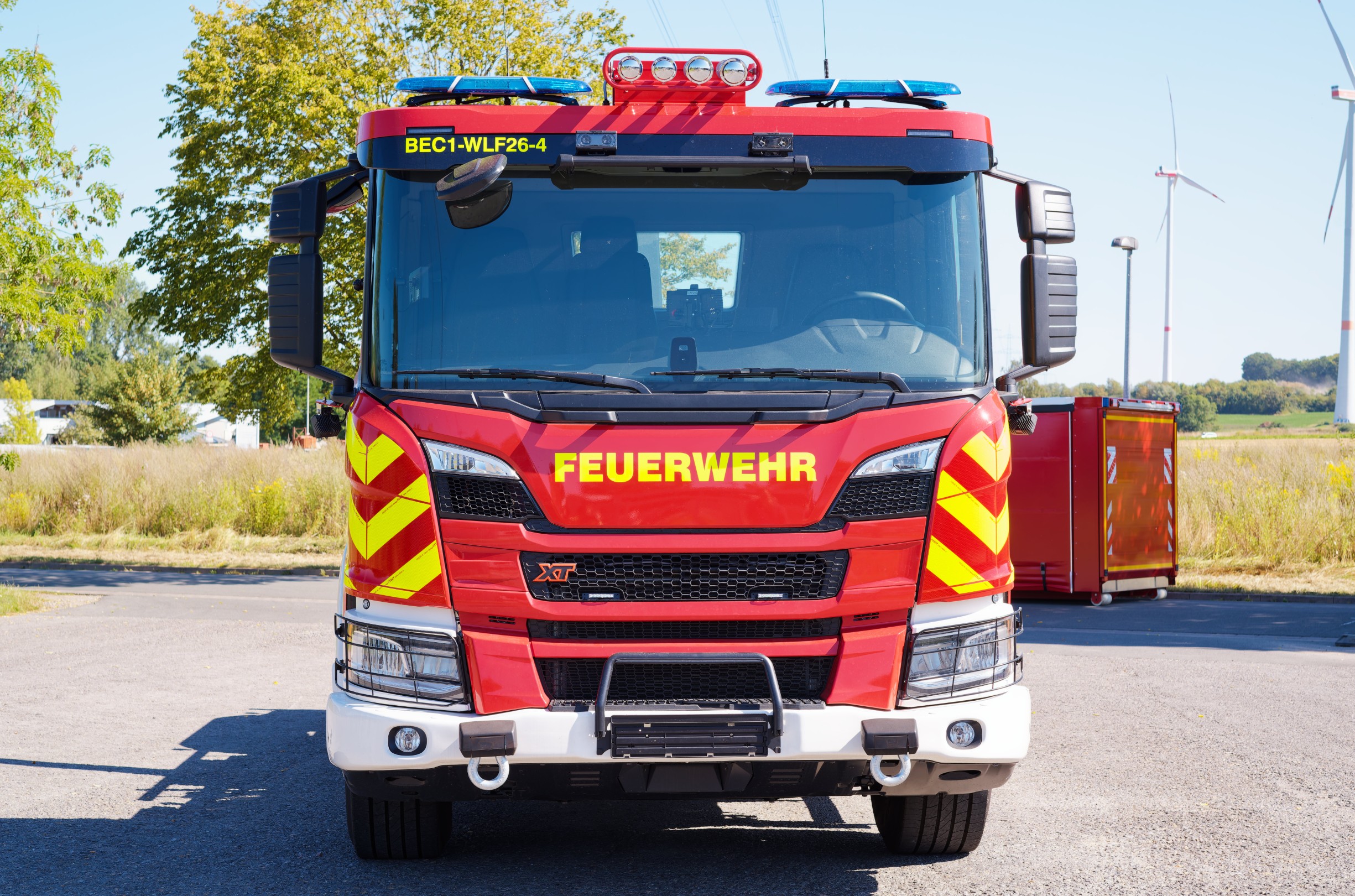 Wechsellader WLF FW Beckum Meindl Fahrzeugbau GmbH Feuerwehr Scania