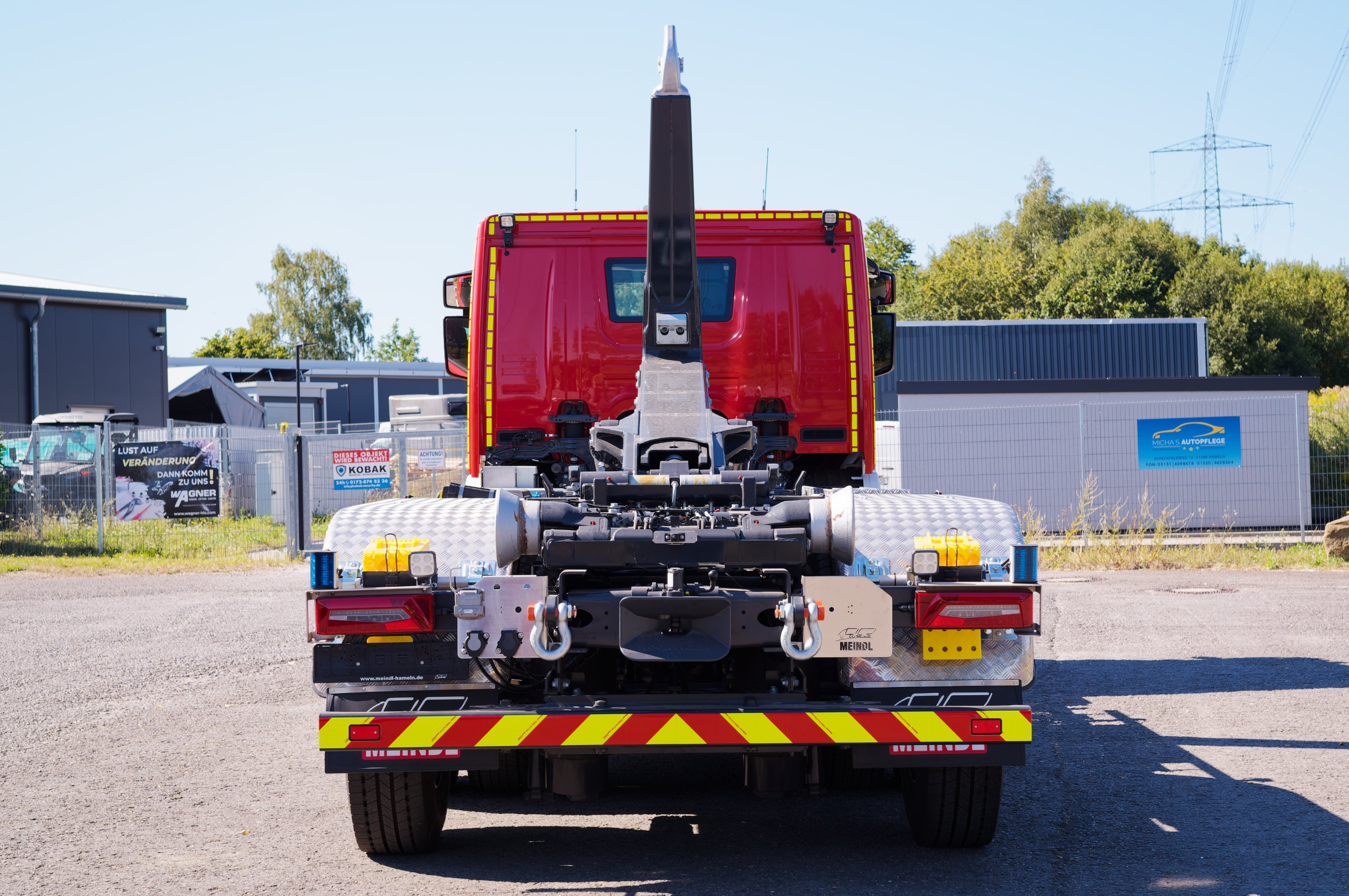 Wechsellader WLF FW Beckum Meindl Fahrzeugbau GmbH Feuerwehr Scania