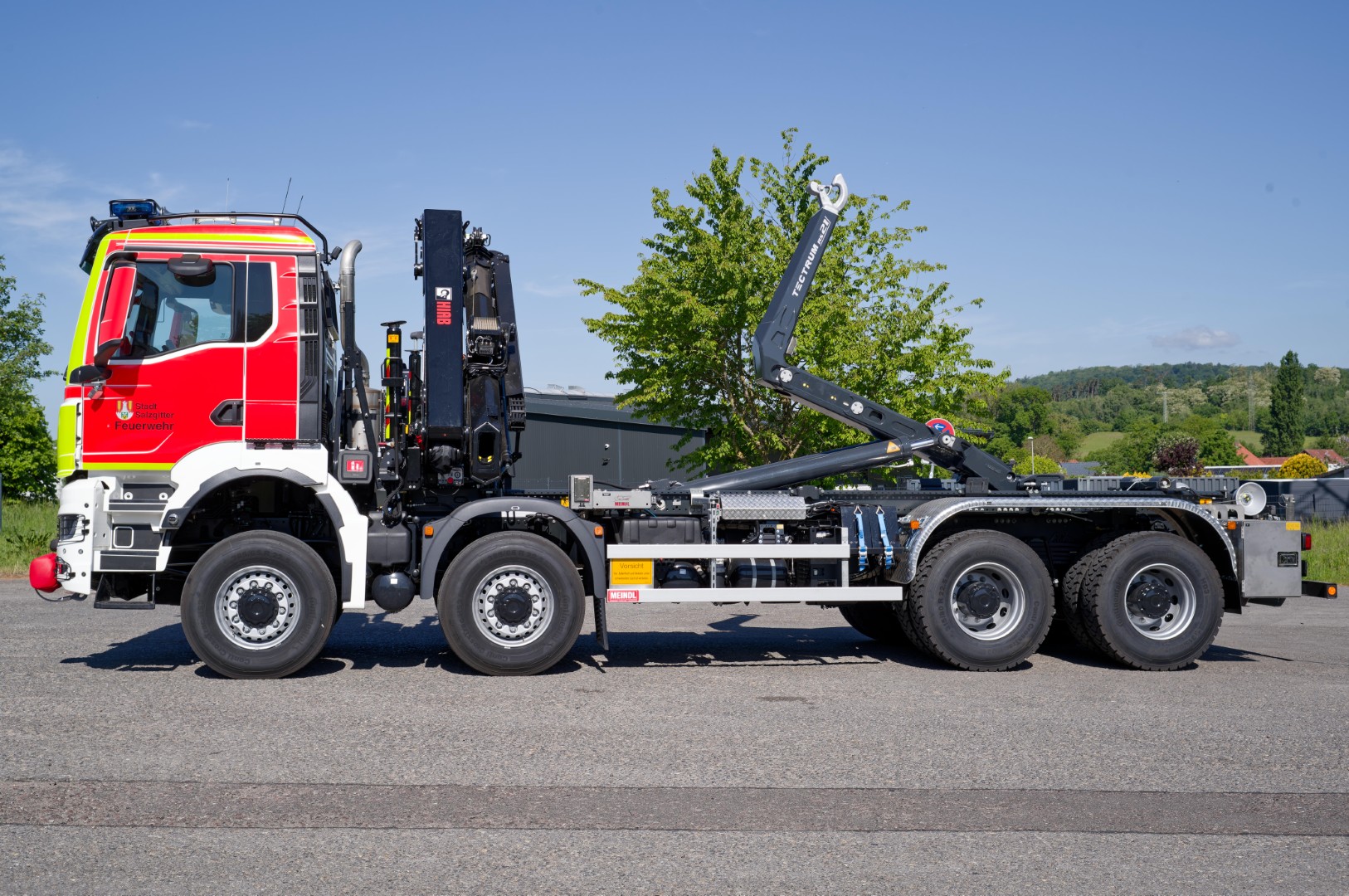 Feuerwehrfahrzeug LKW Wechsllader WLF 32/6900, FW Salzgitter Rotzler Abrollkipper Meiller MEINDL Fahrzeugbau
