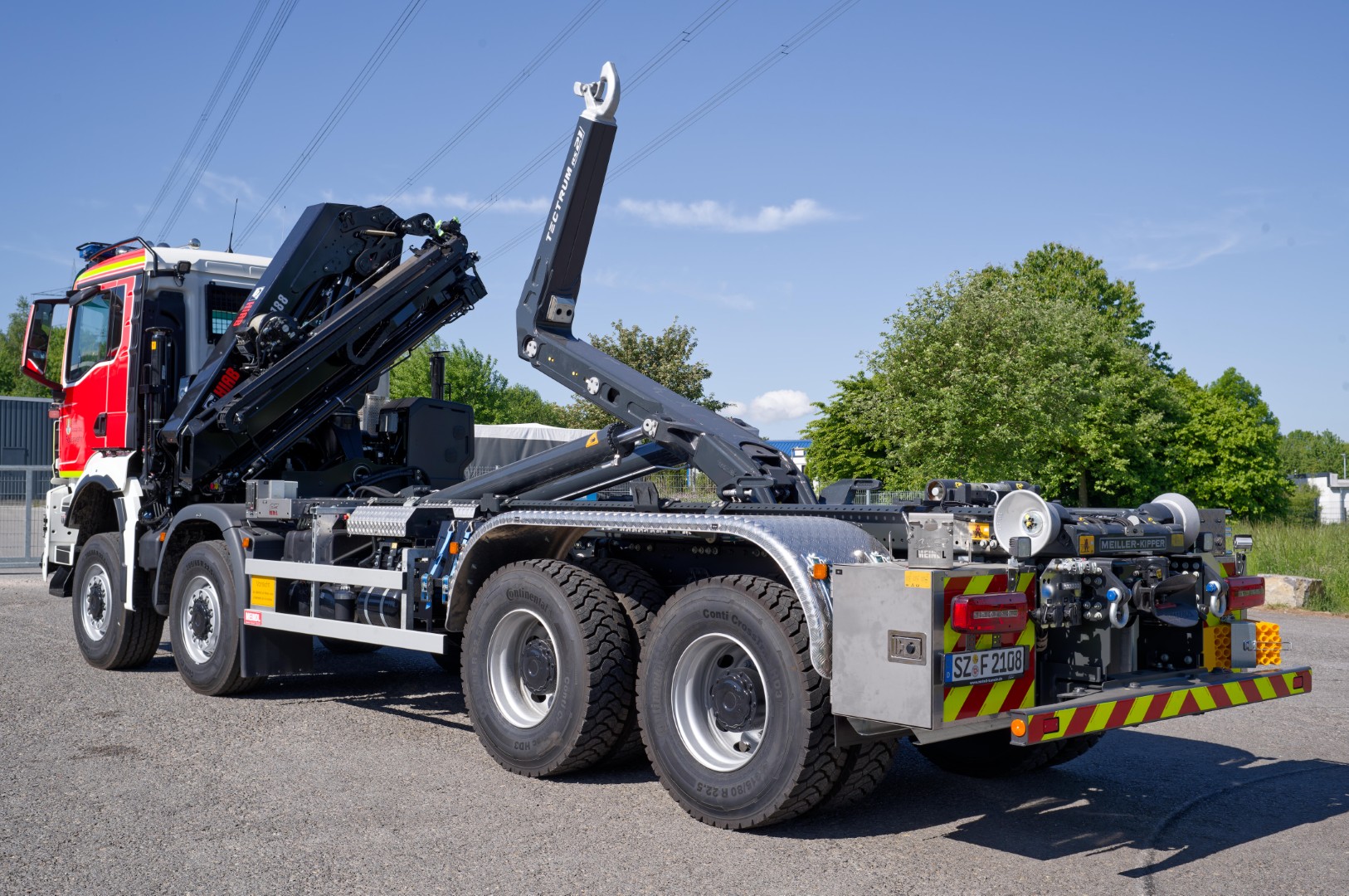 Feuerwehrfahrzeug LKW Wechsllader WLF 32/6900, FW Salzgitter Rotzler Abrollkipper Meiller MEINDL Fahrzeugbau