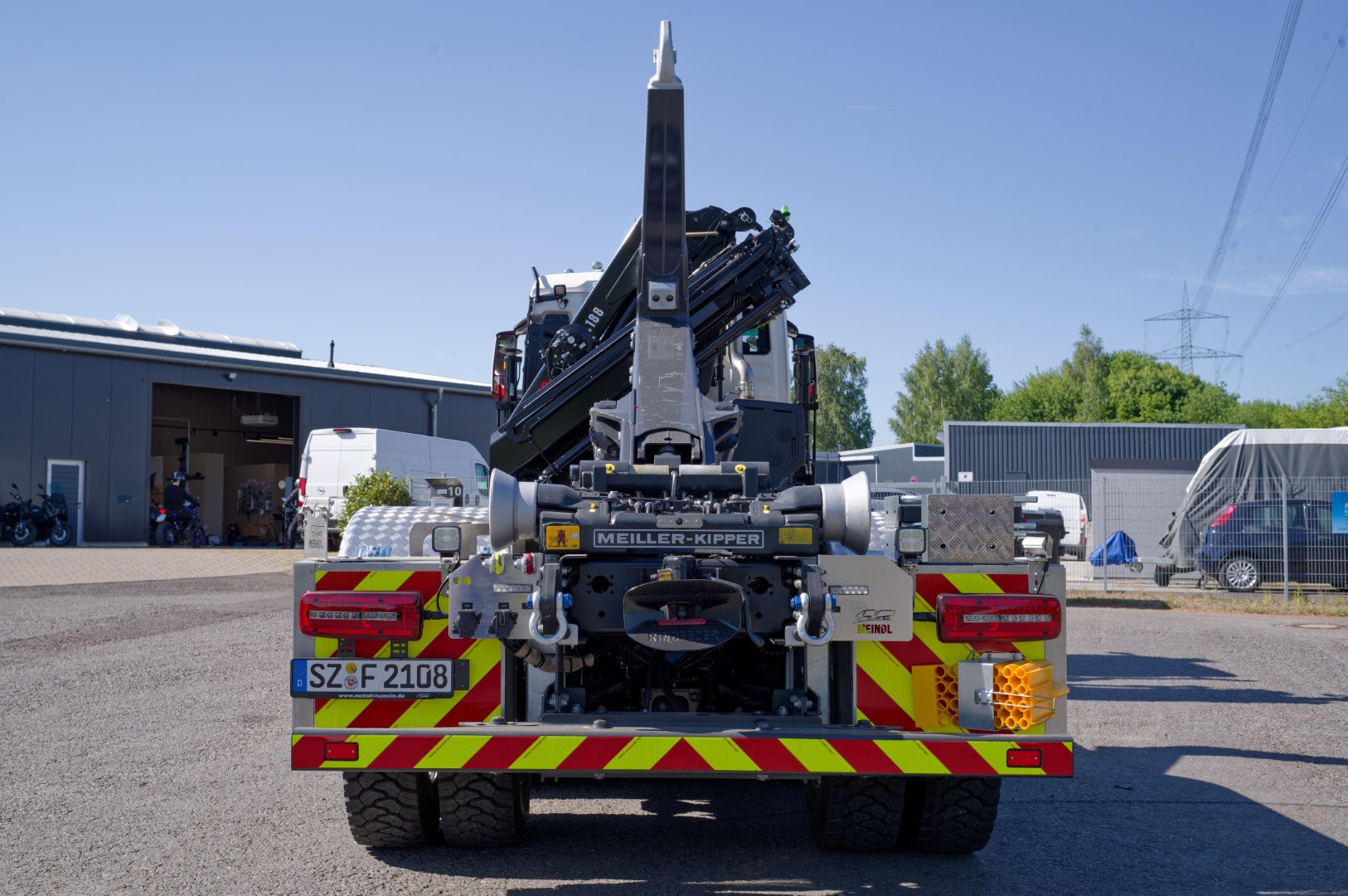 Feuerwehrfahrzeug LKW Wechsllader WLF 32/6900, FW Salzgitter Rotzler Abrollkipper Meiller MEINDL Fahrzeugbau