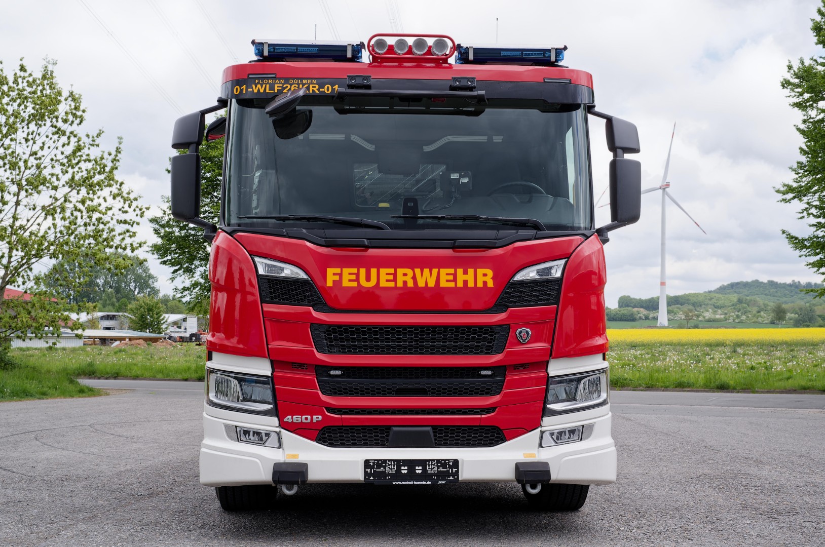 WLF-Kran Wechsellader Kran Feuerwehr Dülmen Hiab 232 HiPRO Wechsellader, Fahrzeug DIN 14505 - WLF-Kran - 26/6900 - 1570