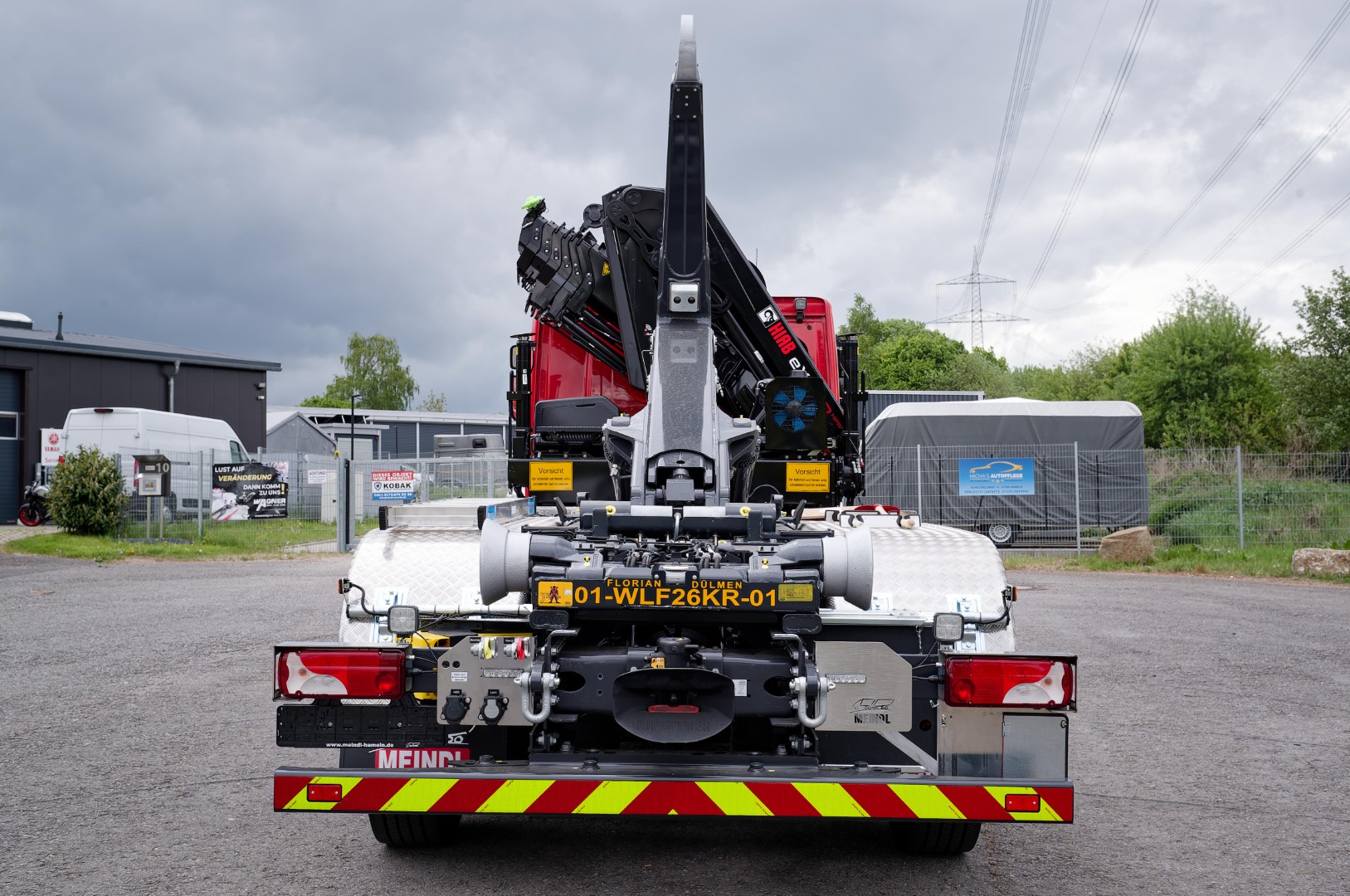 WLF-Kran Wechsellader Kran Feuerwehr Dülmen Hiab 232 HiPRO Wechsellader, Fahrzeug DIN 14505 - WLF-Kran - 26/6900 - 1570