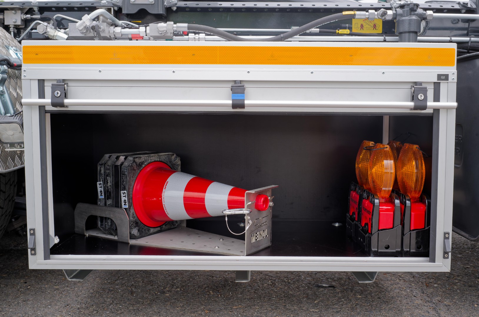 WLF-Kran Wechsellader Kran Feuerwehr Dülmen Hiab 232 HiPRO Wechsellader, Fahrzeug DIN 14505 - WLF-Kran - 26/6900 - 1570