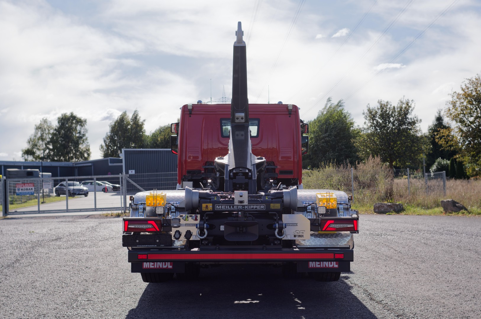 SCANIA Feuerwehrfahrzeug LKW Wechsllader WLF 26/6900, Feuerwehr Gütersloh Abrollkipper Meiller MEINDL Fahrzeugbau