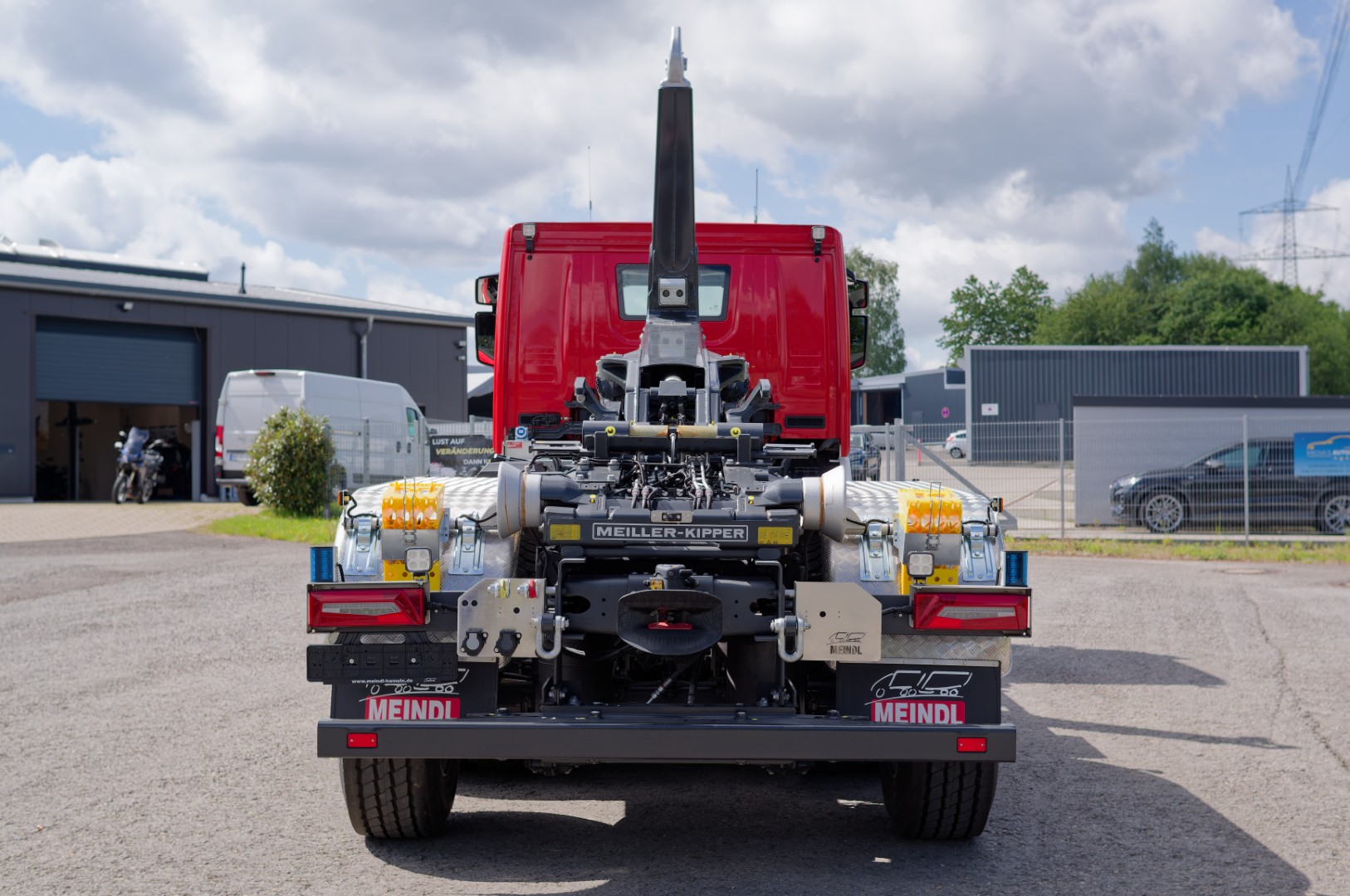 SCANIA Feuerwehrfahrzeug LKW Wechsellader WLF 26/6900, Feuerwehr Oelde Abrollkipper Meiller MEINDL Fahrzeugbau