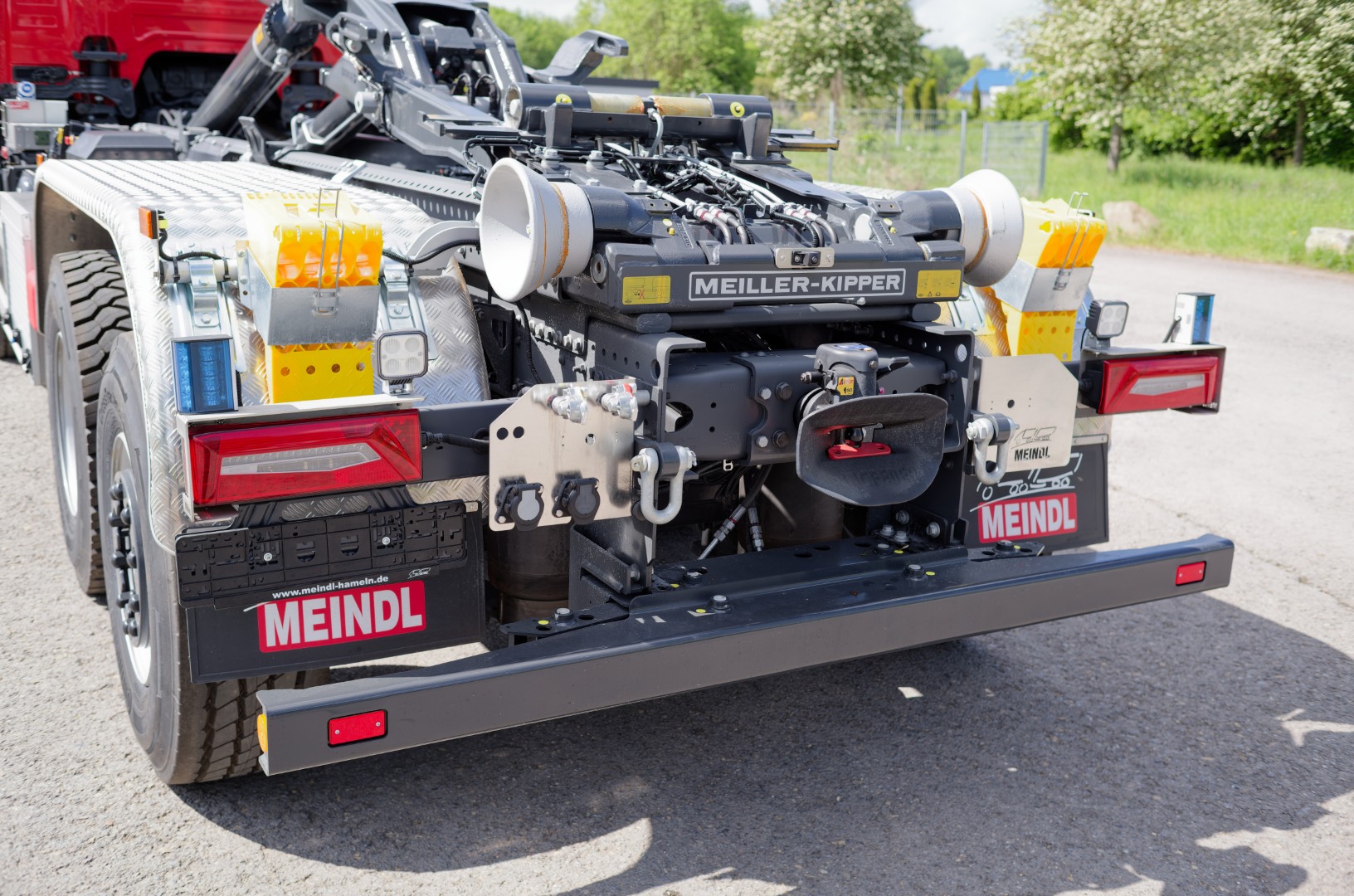 SCANIA Feuerwehrfahrzeug LKW Wechsellader WLF 26/6900, Feuerwehr Oelde Abrollkipper Meiller MEINDL Fahrzeugbau