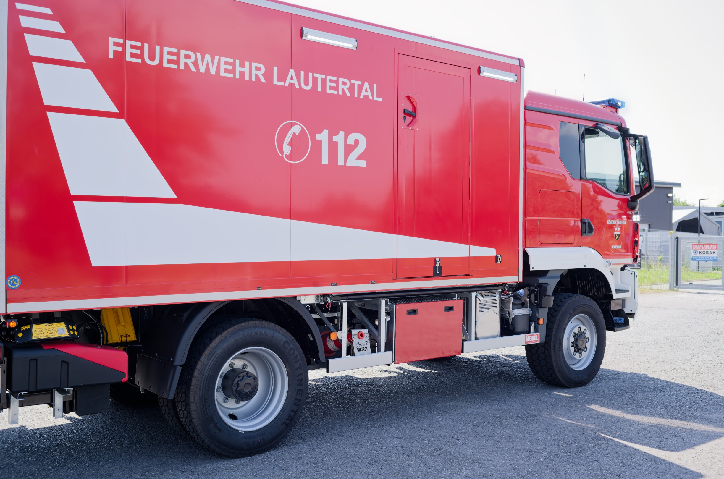 MEINDL GW-L1 Gerätewagen Feuerwehr Lautertal Reichenbach MAN Kofferaufbau Ladebordwand Palfinger Hänsch DBS850 Sputnik Flat