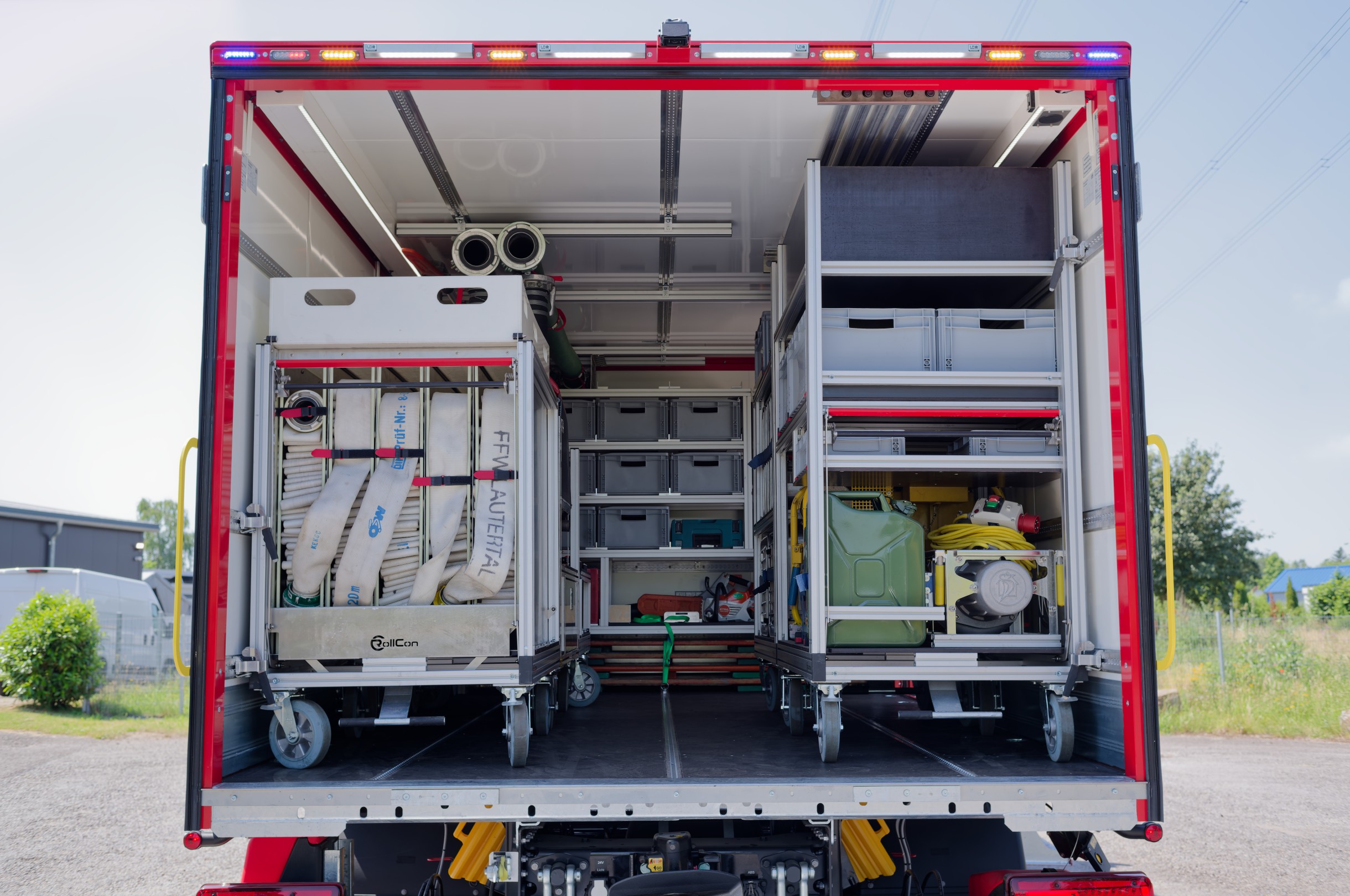 MEINDL GW-L1 Gerätewagen Feuerwehr Lautertal Reichenbach MAN Kofferaufbau Ladebordwand Palfinger Hänsch DBS850 Sputnik Flat