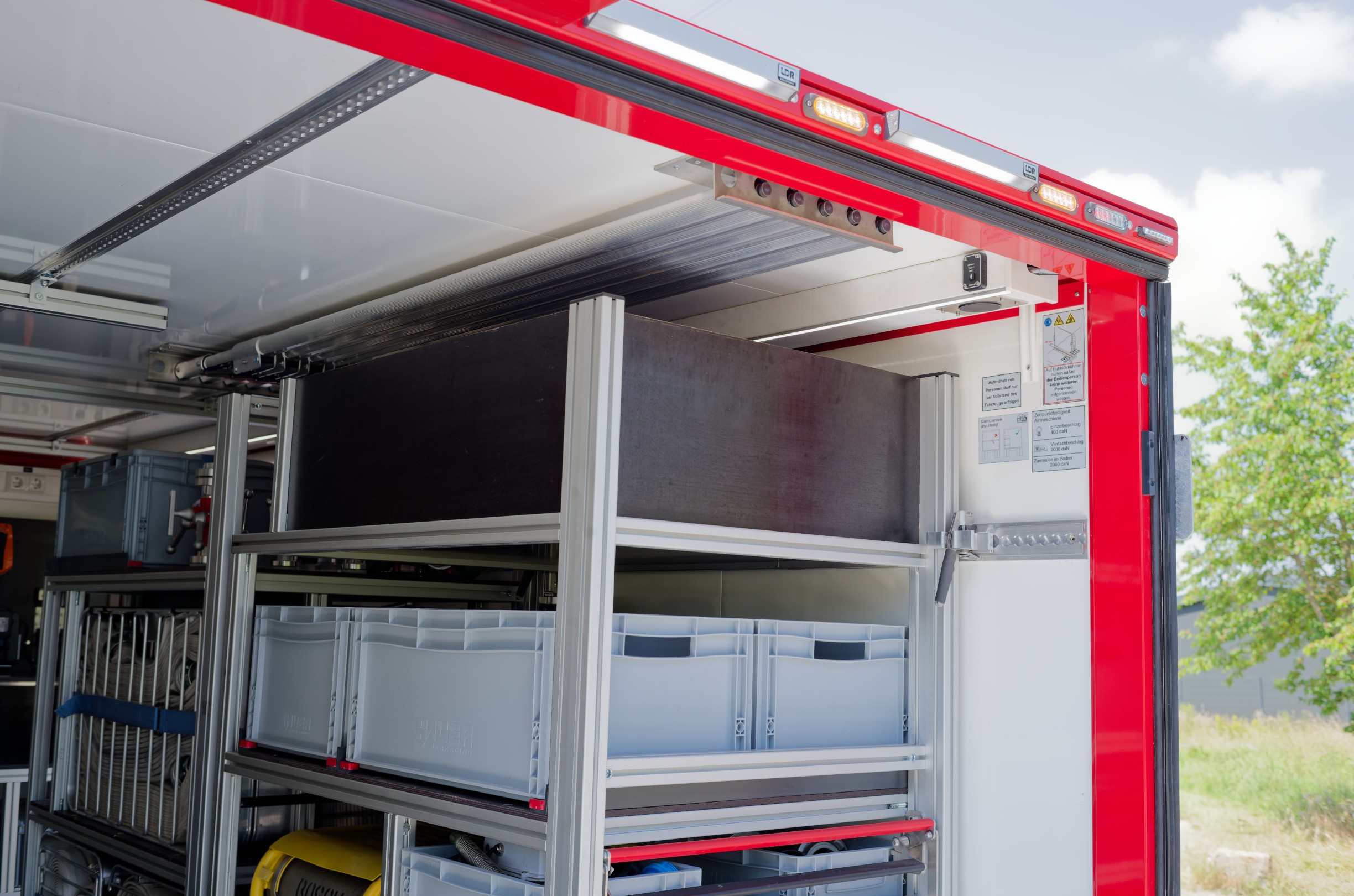 MEINDL GW-L1 Gerätewagen Feuerwehr Lautertal Reichenbach MAN Kofferaufbau Ladebordwand Palfinger Hänsch DBS850 Sputnik Flat