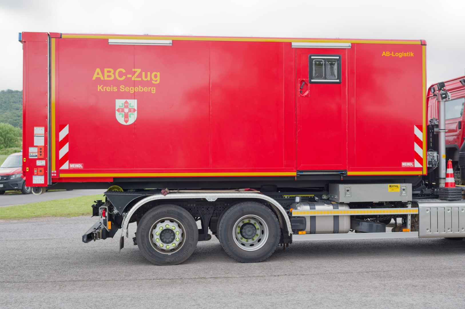 Abrollbehälter AB-Logistik Feuerwehr Segeberg ABC Zug