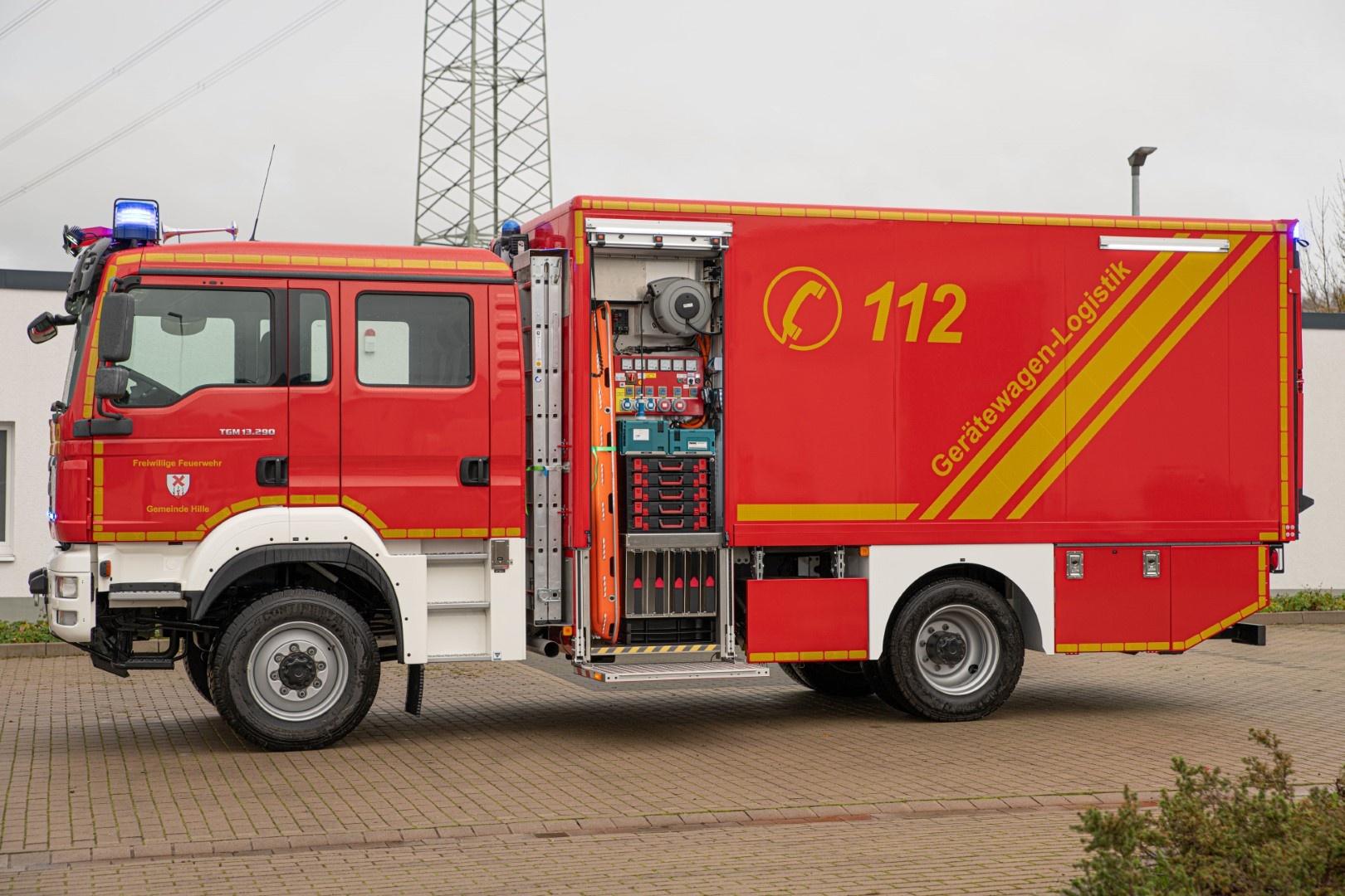 Gerätewagen Logistik Feuerwehr Hille GW-L2 DIN 14555-22